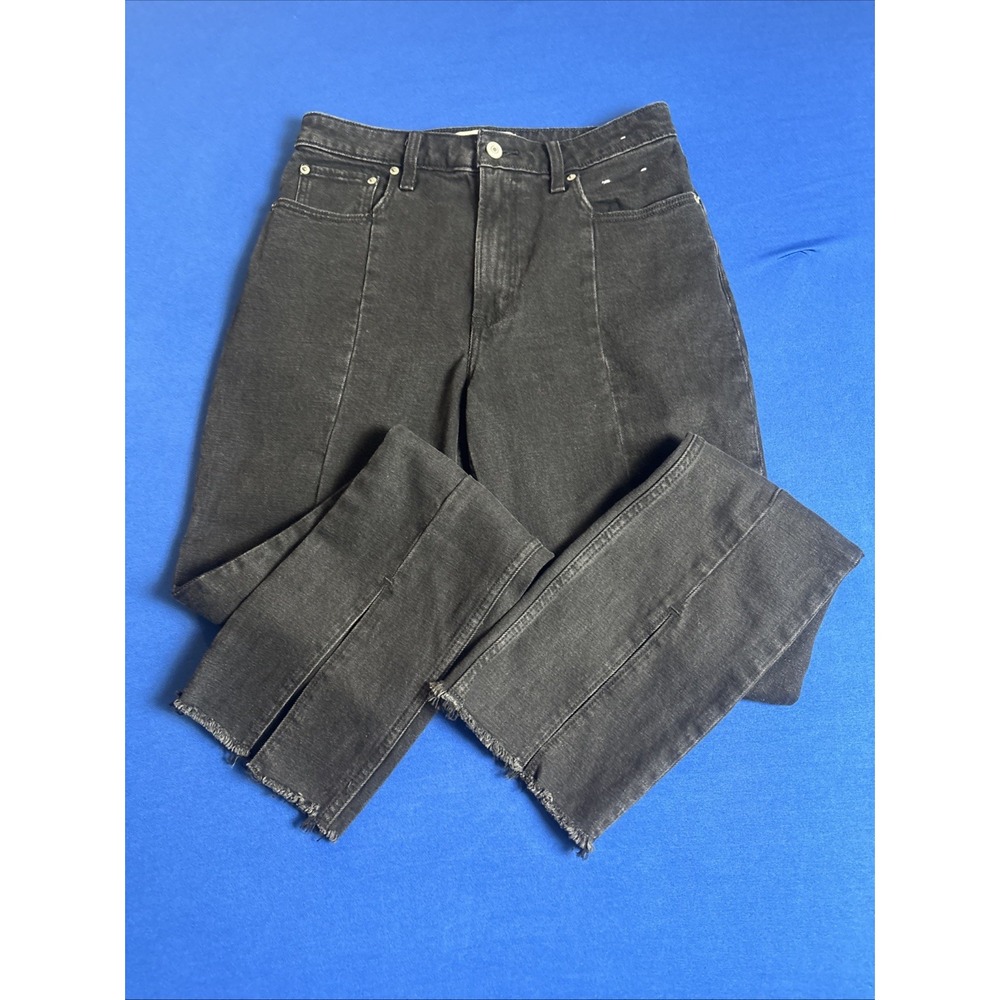 Abercrombie & Fitch Curve Love High Rise Skinny Jeans Womens 28 (6r) Frayed Leg